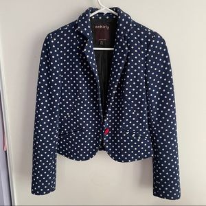 vintage ochirly polka dots blazer